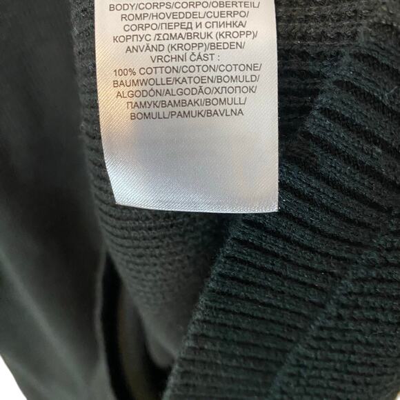 Lauren Ralph Lauren Black Cotton Cowl Neck Sweater Women’s 1X thick warm cozy - Picture 7 of 7